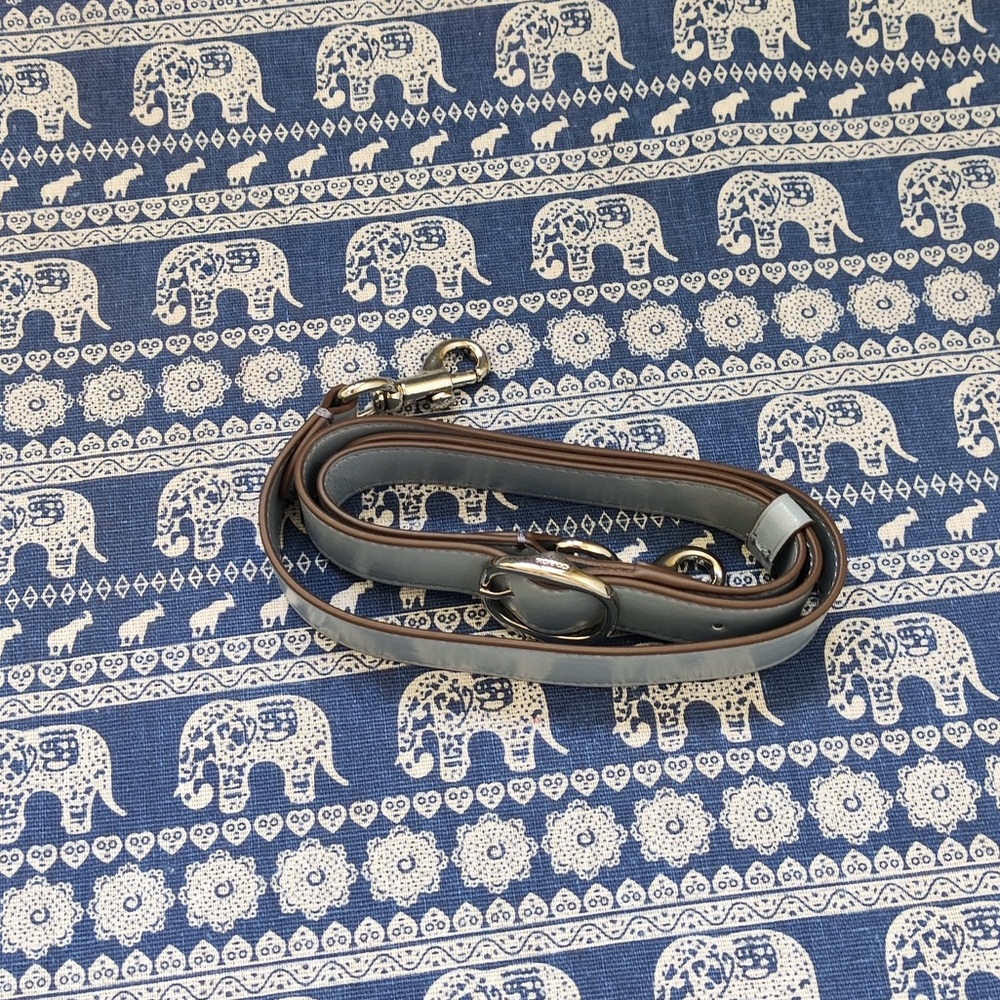 Coach Pale Blue Leather Shoulder Bag - Picture 9 of 12